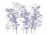 下絵転写紙　竹林(大)　呉須