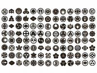 下絵転写紙　家紋96種類　呉須