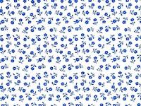 下絵転写紙 小花 明ブルー