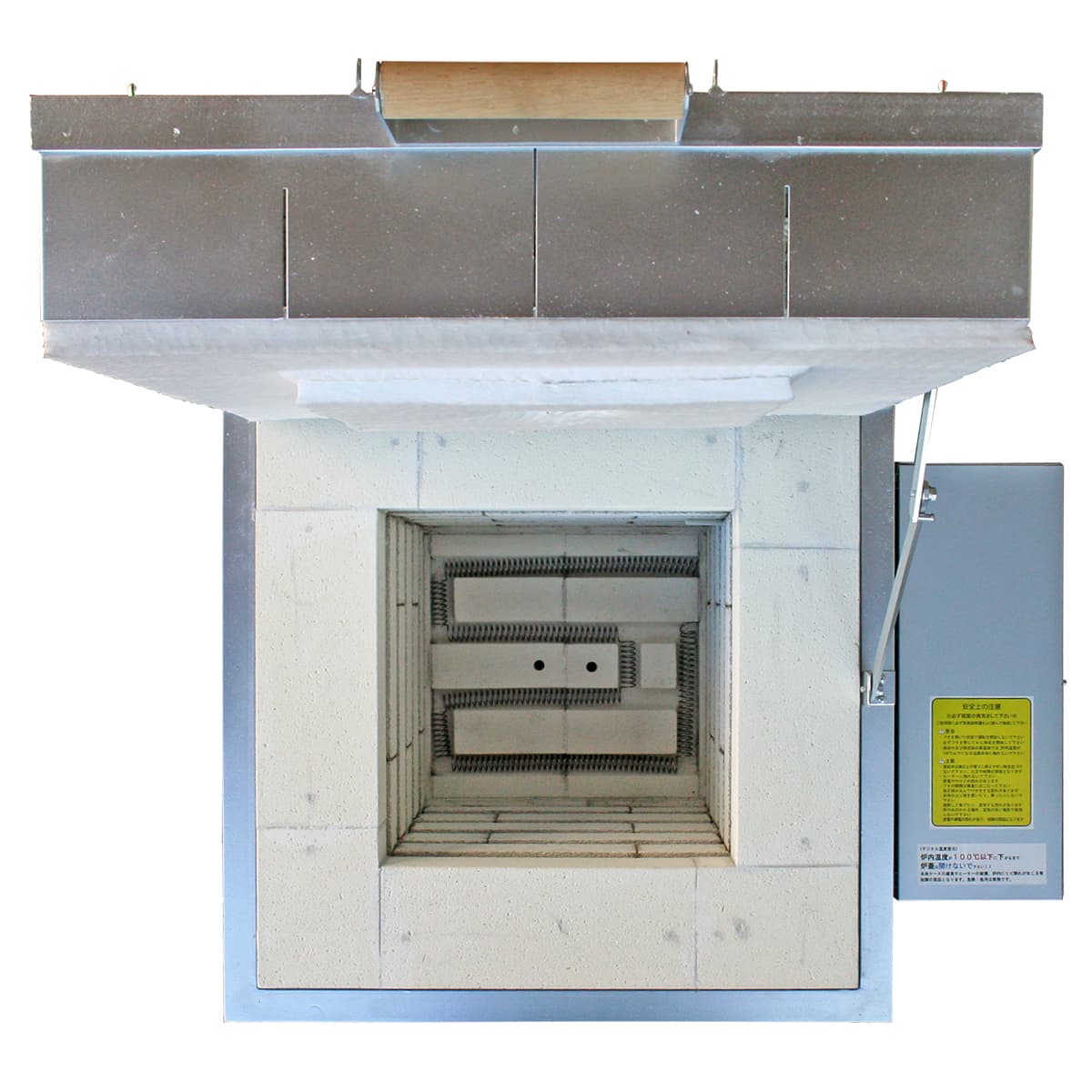 中型電気窯　TK-3　架台付き　上面から見た炉内の画像