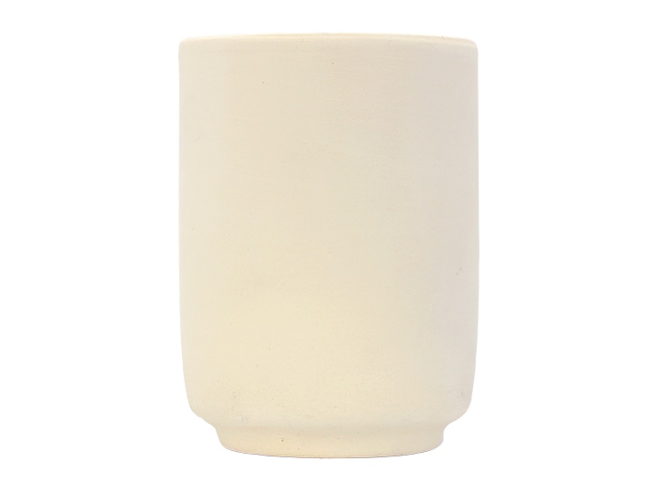 素焼素地　湯呑5号　側面から見た画像