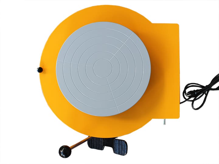 小型電動ろくろ　らくらく3型　上面から見た画像です