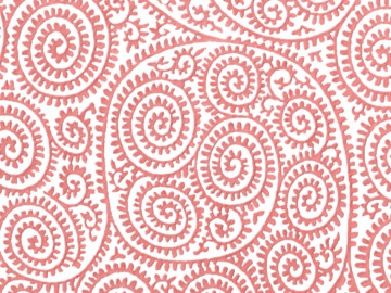 下絵転写紙 色盛 たこ唐草 レッド