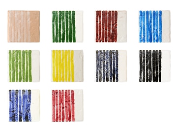 粉末下絵具 楽焼用 10色セット