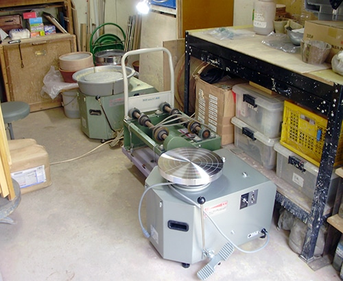 大型電動ろくろ TP-250 (ドベ受付き) 大型電動ろくろ TP-250 (ドベ受付き)