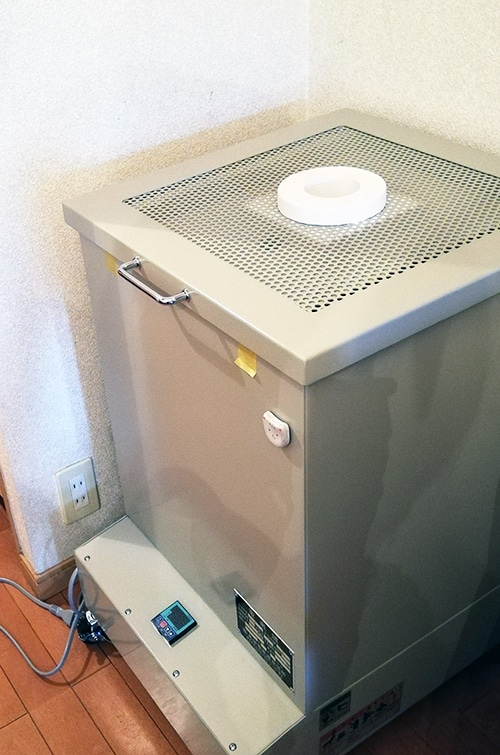 小型電気窯 K-2430C 8ステップマイコン付 小型電気窯 K-2430C 8ステップマイコン付