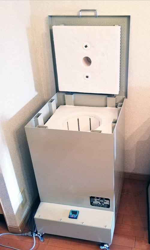 小型電気窯 K-2430C 8ステップマイコン付 小型電気窯 K-2430C 8ステップマイコン付