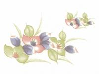 下絵転写紙　3色三ツ花