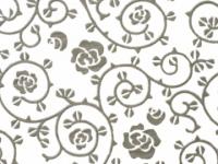 下絵転写紙　白盛　バラ唐草