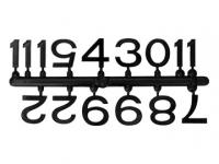 時計文字符 アラビア数字 黒