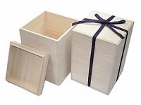 桐箱　紐付蓋印籠　6.0寸壺