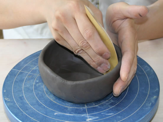 竹ごての商品使用イメージです。