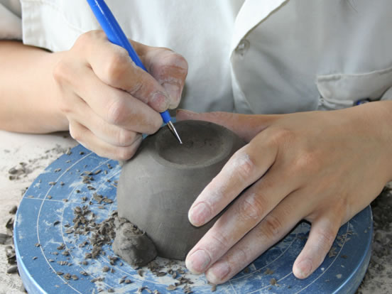 丸玉鉄筆の商品使用イメージです。