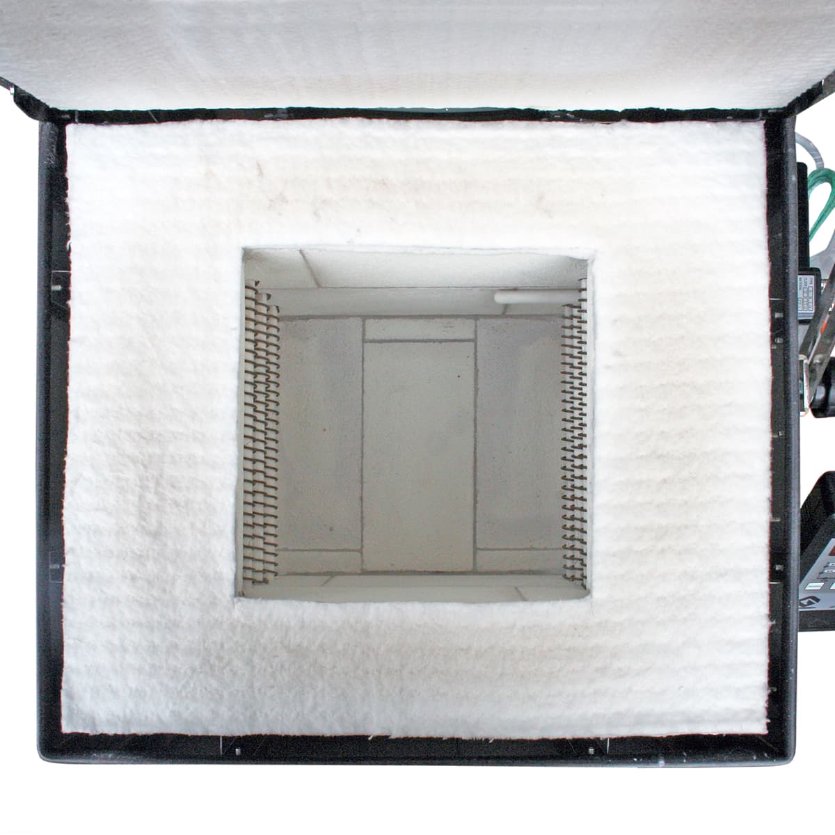 小型電気窯　TMK-1　上面から見た炉内の画像