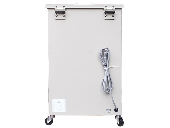 小型電気窯　K-2430C　8ステップマイコン付　背面から見た画像