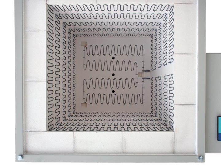 中型電気窯　LR-10　上面から見た炉内の画像です