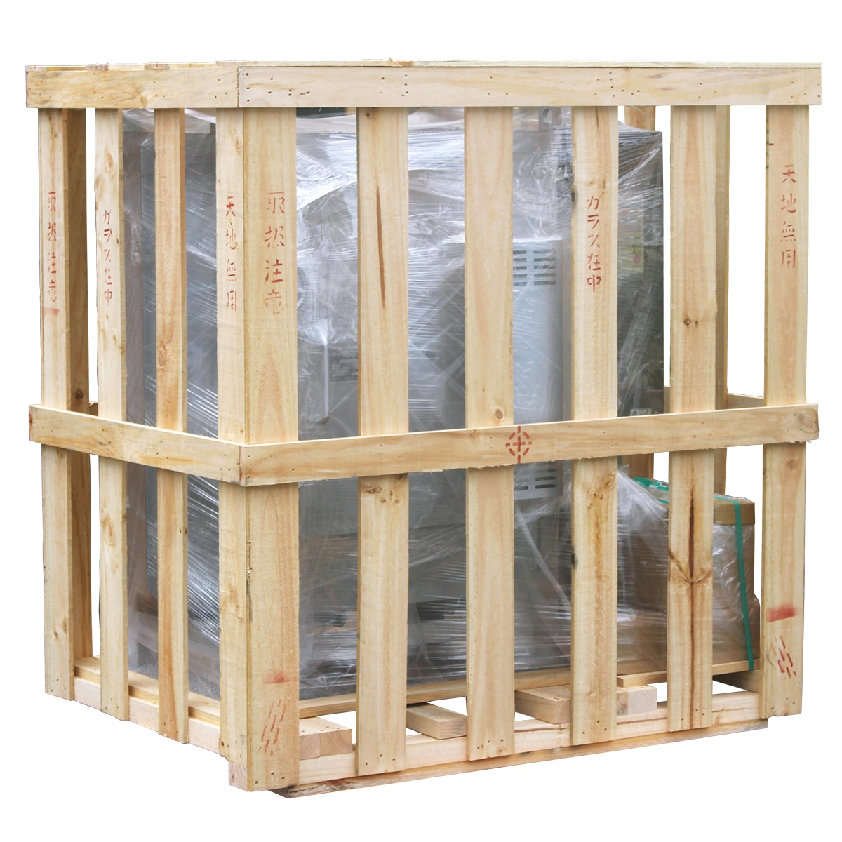 大型電気窯　DMT(写真はDMT-10A　標準仕様)　梱包の荷姿の画像です