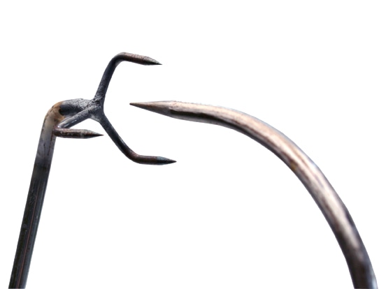 釉がけハサミ ステンレス製 3本爪 | 陶芸ショップ.コム / 陶芸用品