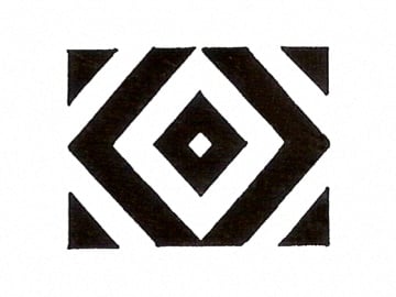 印花　素焼製　No.12