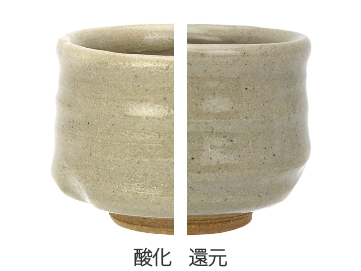 基礎釉薬　6号釉(タルク乳濁)　の色見本