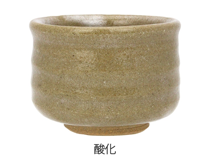 基礎釉薬　石灰タルク釉　を酸化焼成した色見本