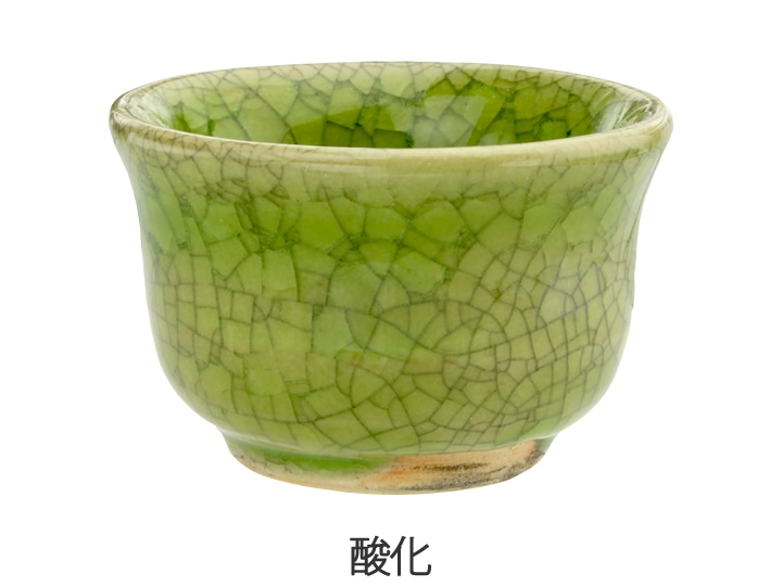 Oシリーズ わさび薔薇貫入釉 | 陶芸ショップ.コム / 陶芸用品