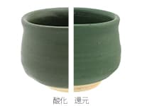 Oシリーズ　緑色マット釉