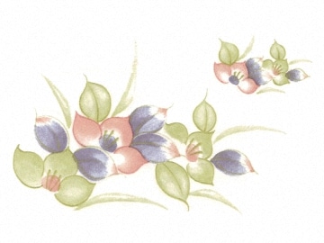 下絵転写紙　3色三ツ花