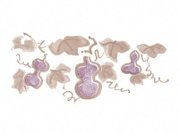 下絵転写紙　2色ひょうたん　ブルー