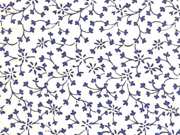 下絵転写紙　かすみ草　ブルー