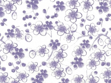 下絵転写紙　梅林　ブルー