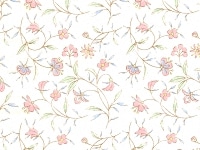 下絵転写紙　5色ペルシャ風花更紗