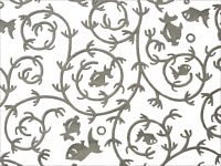 下絵転写紙　白盛　金魚唐草