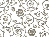 下絵転写紙　白盛　バラ唐草
