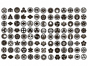 下絵転写紙　家紋96種類　呉須