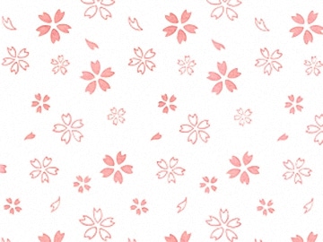 下絵転写紙　吉祥桜　ピンク
