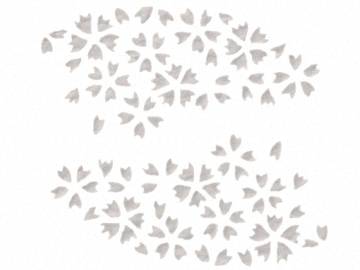 下絵転写紙　ガラス化　さくら　ルリ