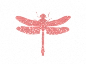 下絵転写紙　天目とんぼ中　赤　10枚組