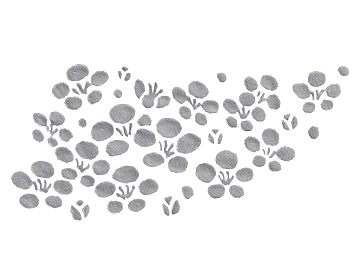 下絵転写紙 ガラス化 ちらし梅 ルリ