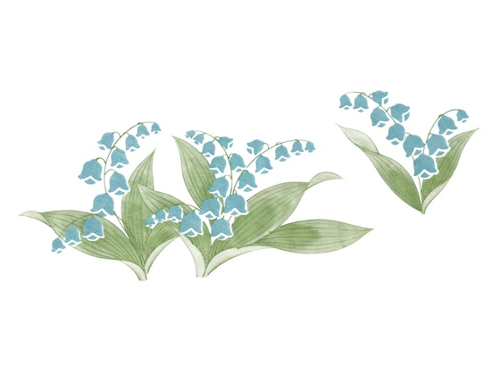 下絵転写紙 2色スズラン | 陶芸ショップ.コム / 陶芸用品・陶芸