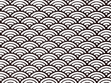 (あ967)アンティーク振袖㊗️白黒ボーダーの青海波 祝い柄模様の片輪 ④点セット あ967)アンティーク振袖㊗️白黒ボーダーの青海波 祝い柄模様の片輪