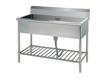 ステンレスシンク 1槽W1200×D600