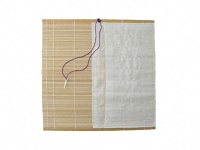 竹製筆巻　布製袋付き