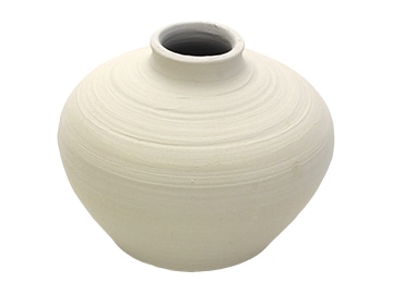 素焼素地 一輪差かぶら型