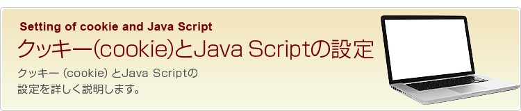 クッキー（cookie）とJava Scriptの設定