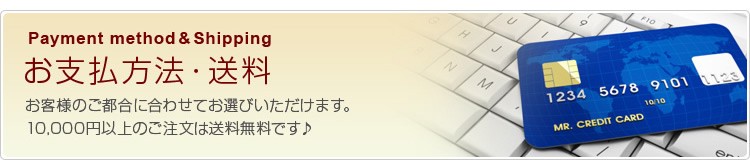 お支払い方法・送料